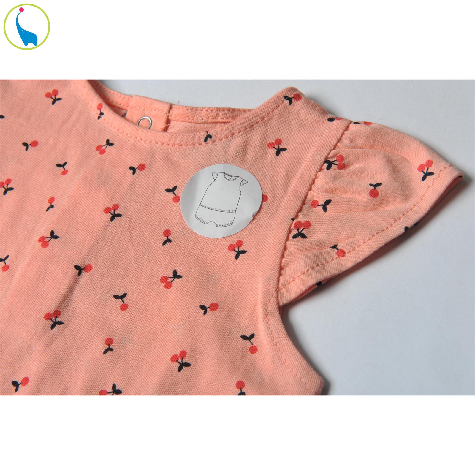 ست تی شرت و شورت نوزادی کیابی مدل 5227 گیلاس رنگ صورتی